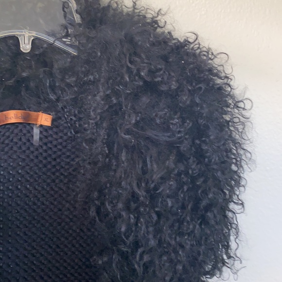 BELLDINI Chunky Knit Goat Fur Cardigan - Picture 8 of 15